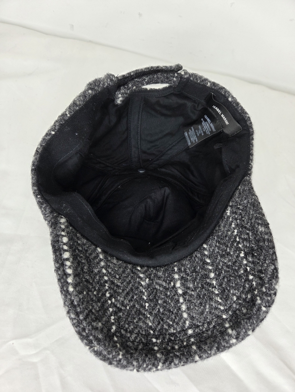 Isabel Marant Black and Gray Label Wool Hat - Picture 6 of 8